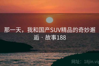 那一天，我和国产SUV精品的奇妙邂逅 · 故事188