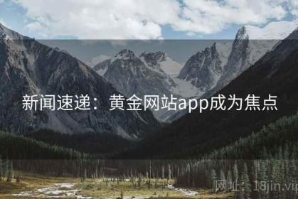 新闻速递：黄金网站app成为焦点