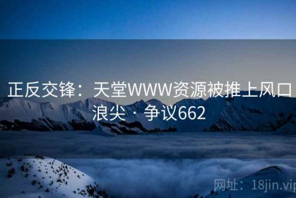 正反交锋：天堂WWW资源被推上风口浪尖 · 争议662